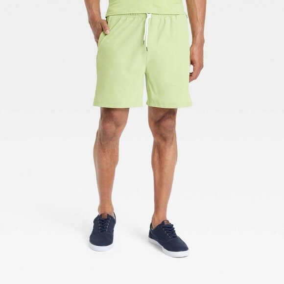 All in Motion Men's Hybrid Shorts 6", Arch Green, Size XXL, NWT - Picture 1 of 5